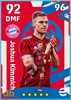 Joshua Kimmich — DMF, OVR 92, MAX 96