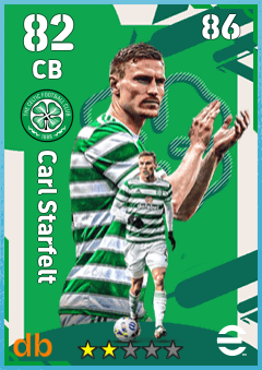 Carl Starfelt — CB, OVR 82, MAX 86
