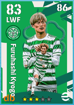 Furuhashi Kyogo — LWF, OVR 83, MAX 86