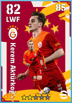 Kerem Aktürkoğlu — LWF, OVR 82, MAX 85