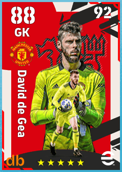 David de Gea — GK, OVR 88, MAX 92