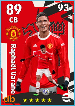 Raphaël Varane eFootball player card