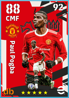 Paul Pogba — CMF, OVR 88, MAX 92