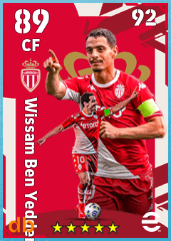 Wissam Ben Yedder — CF, OVR 89, MAX 92