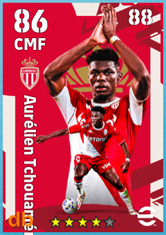 Aurélien Tchouaméni — CMF, OVR 86, MAX 88