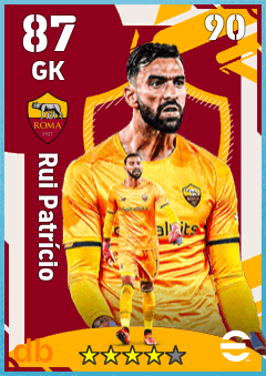 Rui Patrício — GK, OVR 87, MAX 90