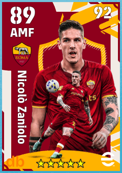 Nicolò Zaniolo — AMF, OVR 89, MAX 92