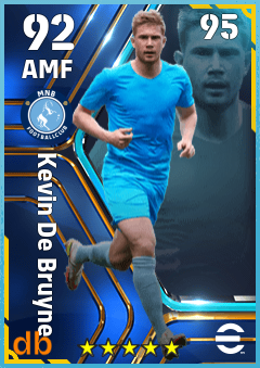 Kevin De Bruyne — AMF, OVR 92, MAX 95