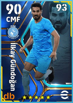 İlkay Gündoğan — CMF, OVR 90, MAX 93