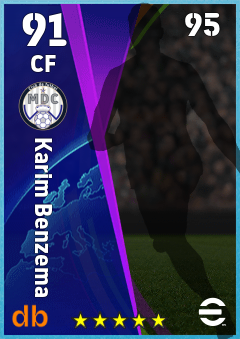 Karim Benzema — CF, OVR 91, MAX 95