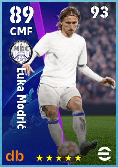Luka Modrić — CMF, OVR 89, MAX 93