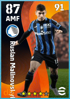 Ruslan Malinovskyi — AMF, OVR 87, MAX 91