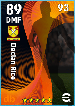 Declan Rice eFootball player card