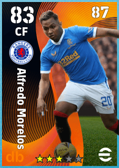 Alfredo Morelos — CF, OVR 83, MAX 87