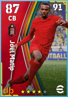 Joël Matip — CB, OVR 87, MAX 91