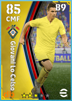 Giovani Lo Celso — CMF, OVR 85, MAX 89