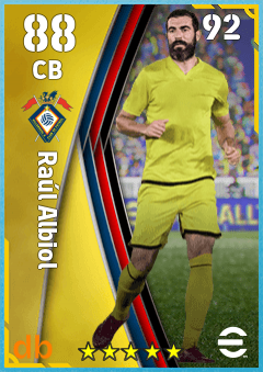 Raúl Albiol — CB, OVR 88, MAX 92