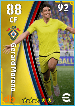 Gerard Moreno — CF, OVR 88, MAX 92
