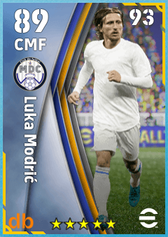 Luka Modrić — CMF, OVR 89, MAX 93