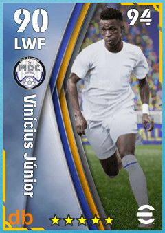 Vinícius Júnior — LWF, OVR 90, MAX 94