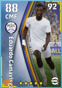 Eduardo Camavinga — CMF, OVR 88, MAX 92