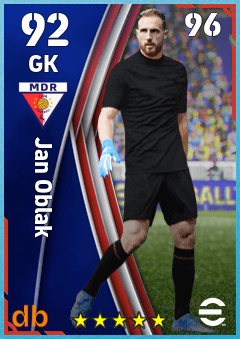 Jan Oblak — GK, OVR 92, MAX 96
