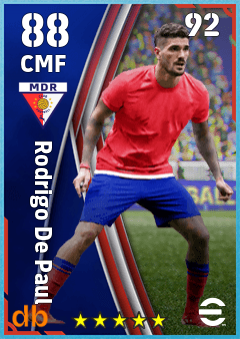 Rodrigo De Paul — CMF, OVR 88, MAX 92