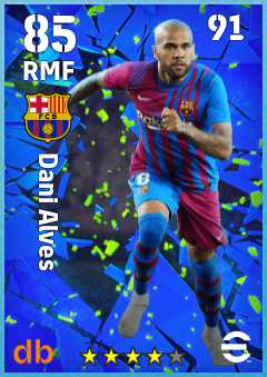Dani Alves — RMF, OVR 85, MAX 91