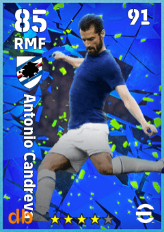 Antonio Candreva — RMF, OVR 85, MAX 91