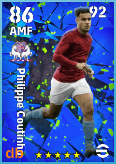 Philippe Coutinho — AMF, OVR 86, MAX 92