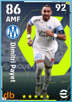 Dimitri Payet — AMF, OVR 86, MAX 92