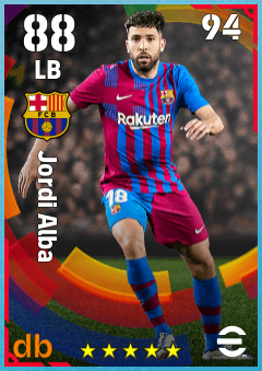 Jordi Alba — LB, OVR 88, MAX 94