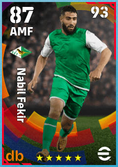 Nabil Fekir — AMF, OVR 87, MAX 93