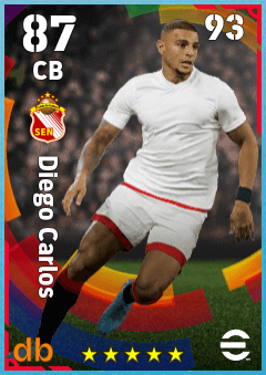 Diego Carlos — CB, OVR 87, MAX 93