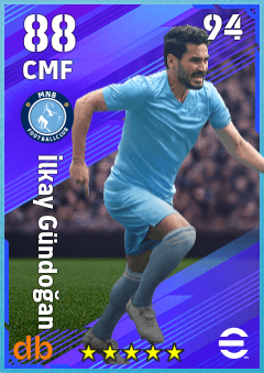 İlkay Gündoğan — CMF, OVR 88, MAX 94