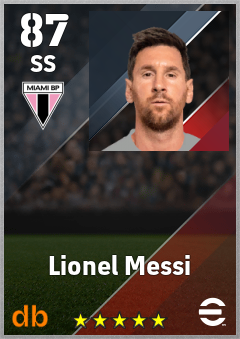 Lionel Messi — SS, OVR 87, MAX 93