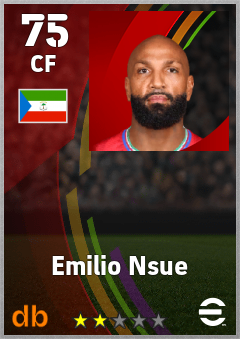 Emilio Nsue — CF, OVR 75, MAX 75