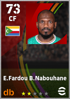 E.Fardou B.Nabouhane — CF, OVR 73, MAX 73