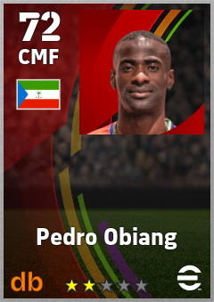 Pedro Obiang — CMF, OVR 72, MAX 72