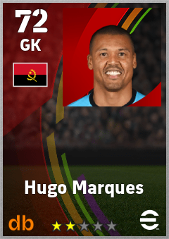 Hugo Marques — GK, OVR 72, MAX 72