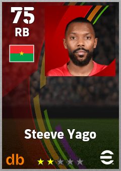 Steeve Yago — RB, OVR 75, MAX 75