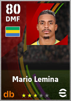 Mario Lemina — DMF, OVR 80, MAX 80