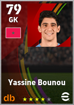 Yassine Bounou — GK, OVR 79, MAX 79