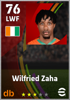 Wilfried Zaha eFootball player card