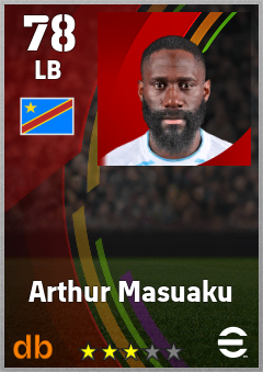 Arthur Masuaku — LB, OVR 78, MAX 78