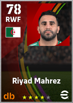 Riyad Mahrez eFootball player card