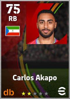 Carlos Akapo — RB, OVR 75, MAX 75