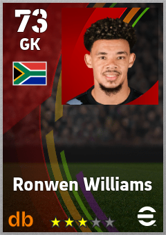 Ronwen Williams eFootball player card