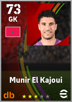 Munir El Kajoui — GK, OVR 73, MAX 73