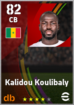 Kalidou Koulibaly — CB, OVR 82, MAX 82